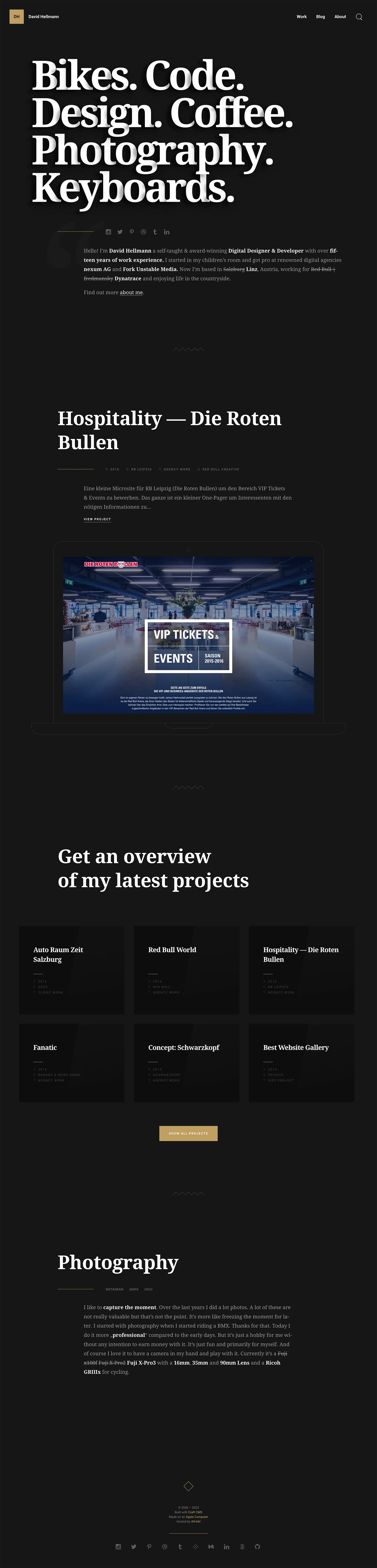 Screenshot of DavidHellmann.com