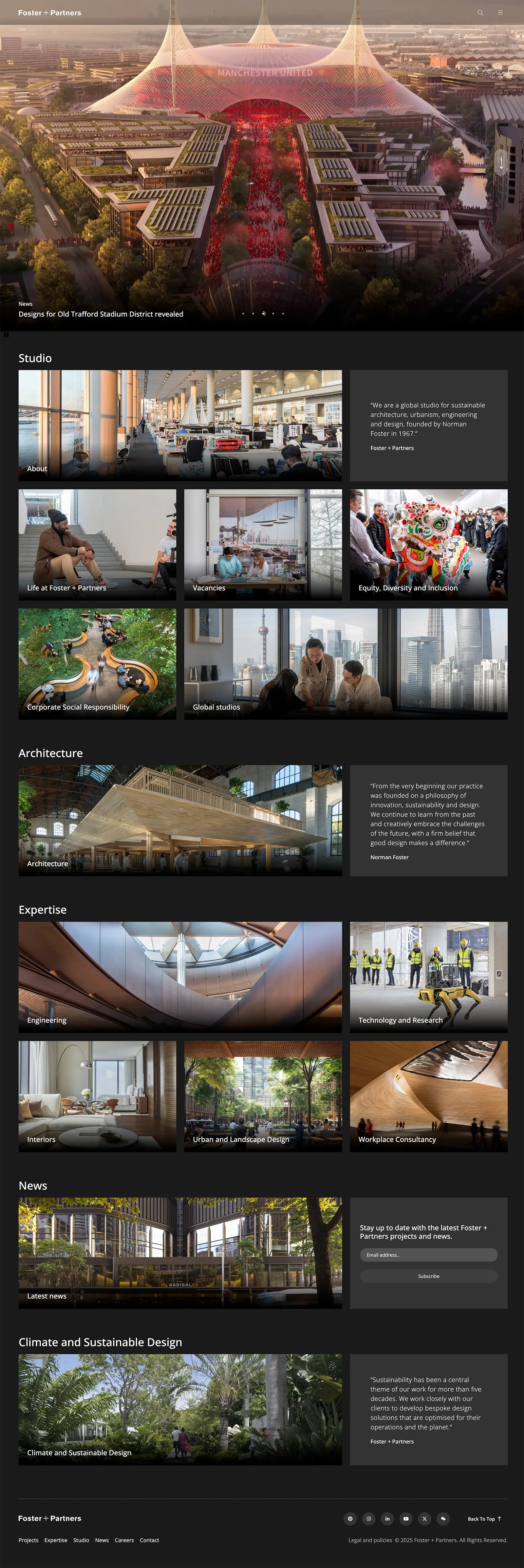 Screenshot of FosterAndPartners.com