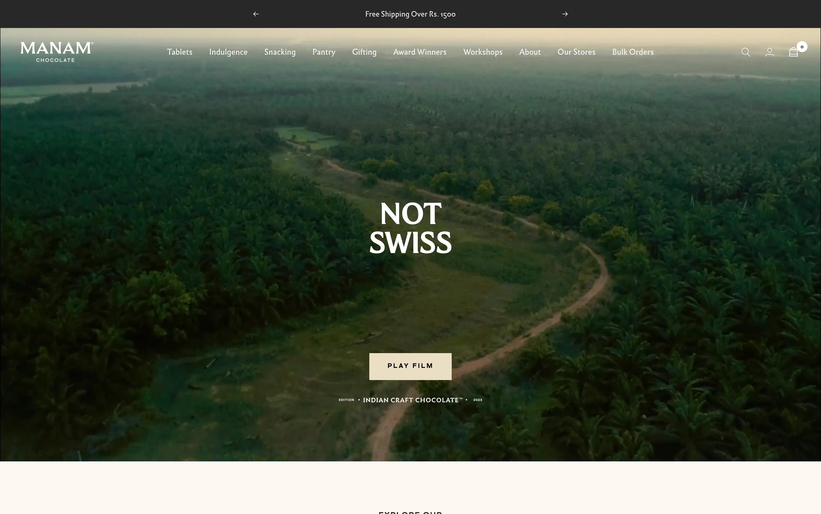 Screenshot of ManamChocolate.com