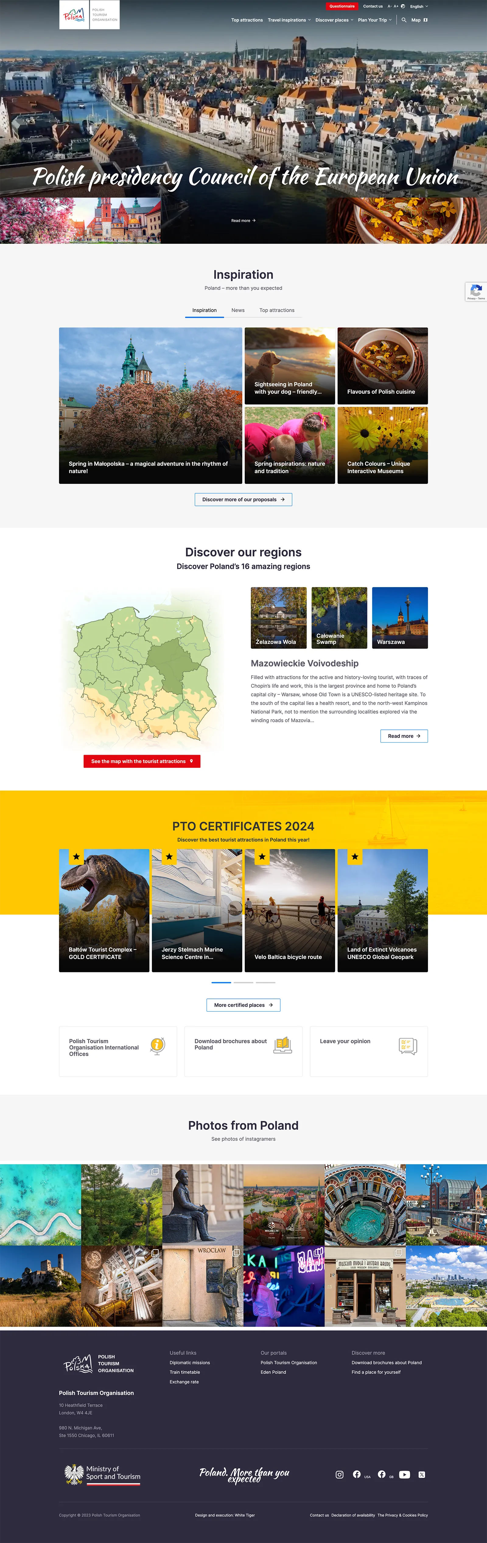 Screenshot of Poland.travel
