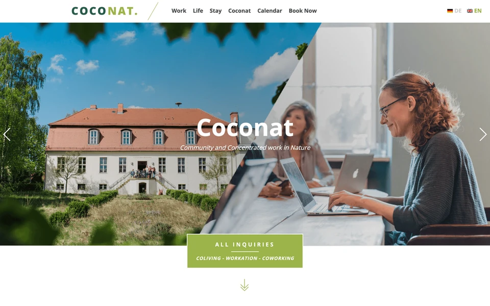 Screenshot of Coconat-Space.com