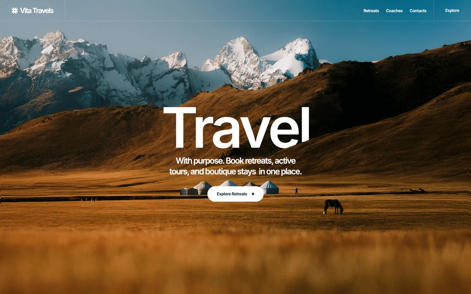 Screenshot of Vita-Travel.webflow.io