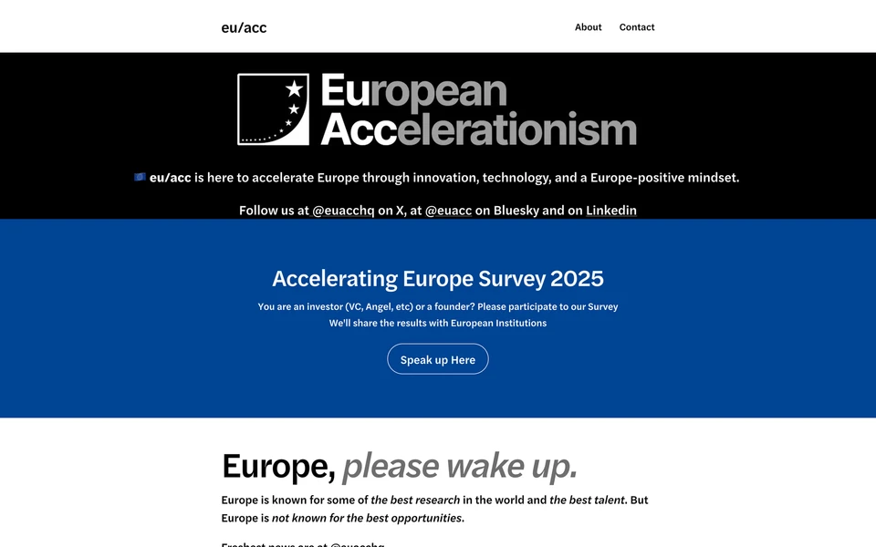 Screenshot of Eu-Acc.com