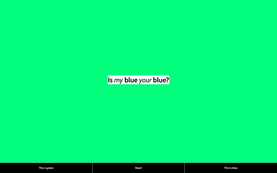 Screenshot of IsMy.Blue
