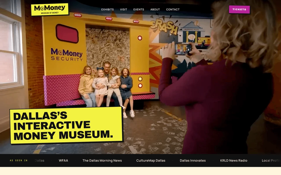 Screenshot of MuseumOfMoney.com