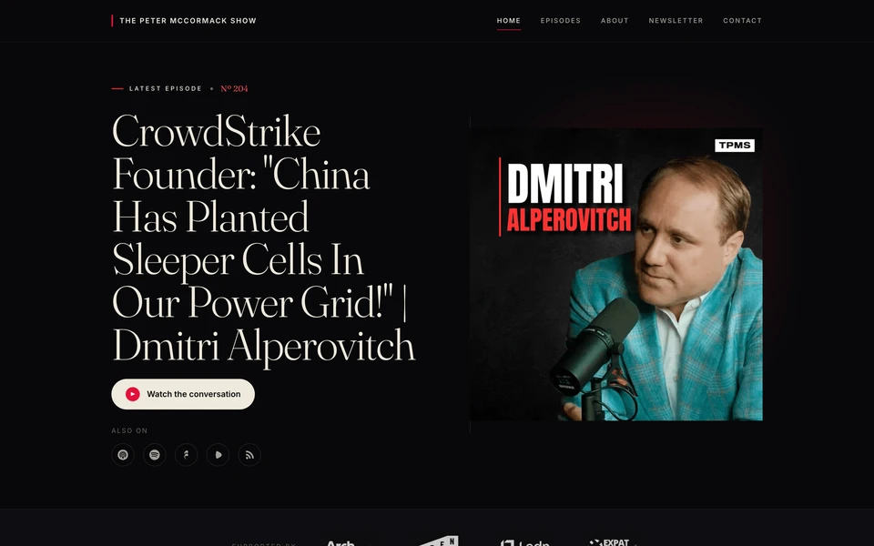 Screenshot of PeterMcCormack.com