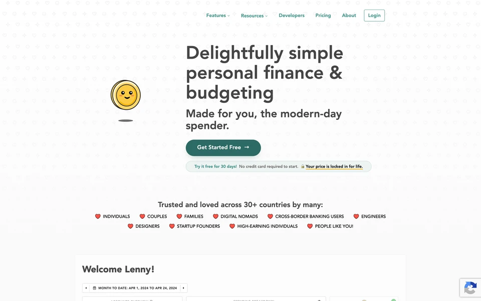 Screenshot of LunchMoney.app