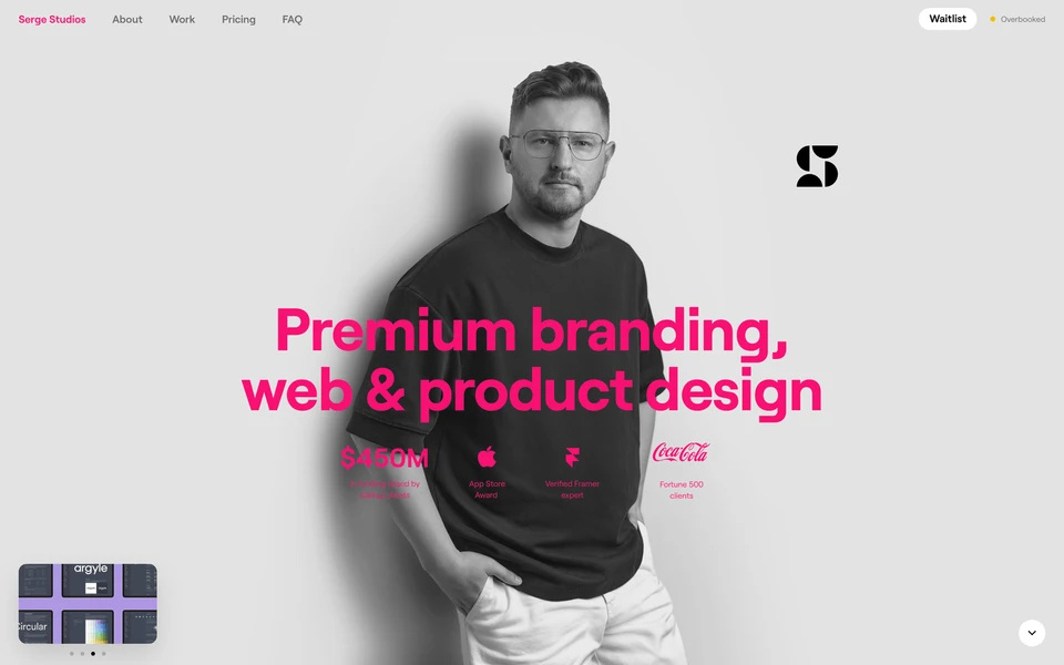 Screenshot of SergeStudios.com