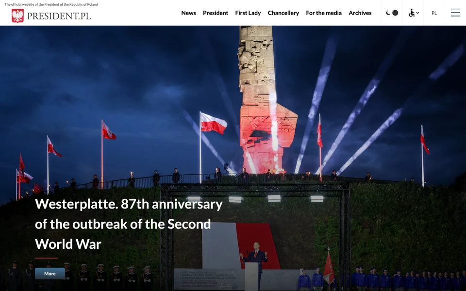 Screenshot of President.pl