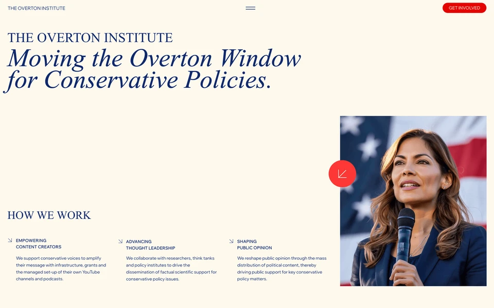 Screenshot of OvertonInstitute.com