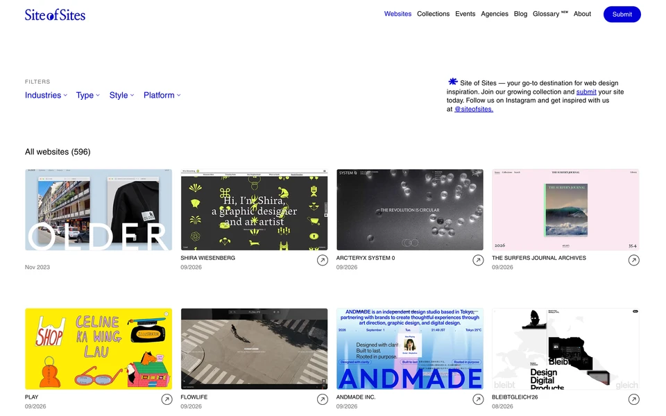 Screenshot of SiteOfSites.co