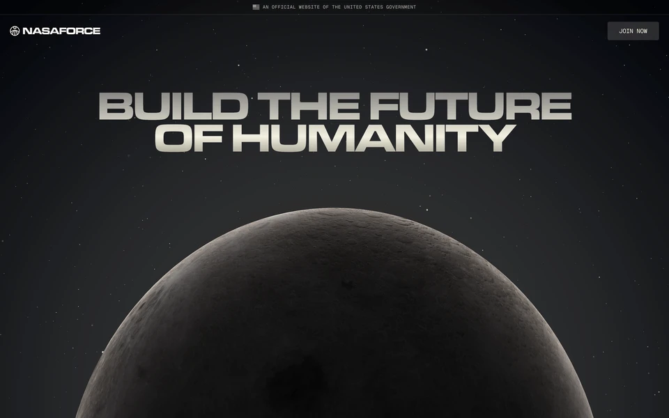 Screenshot of NASAForce.gov
