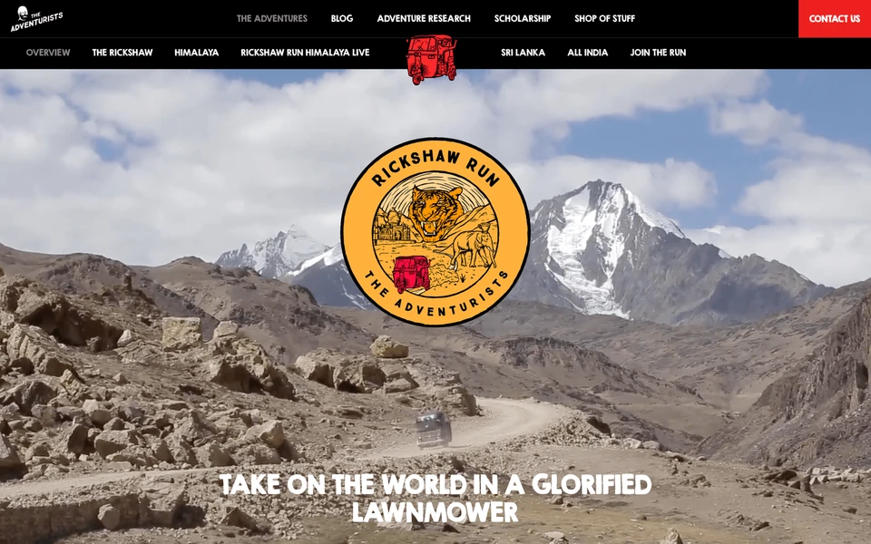 Screenshot of TheAdventurists.com