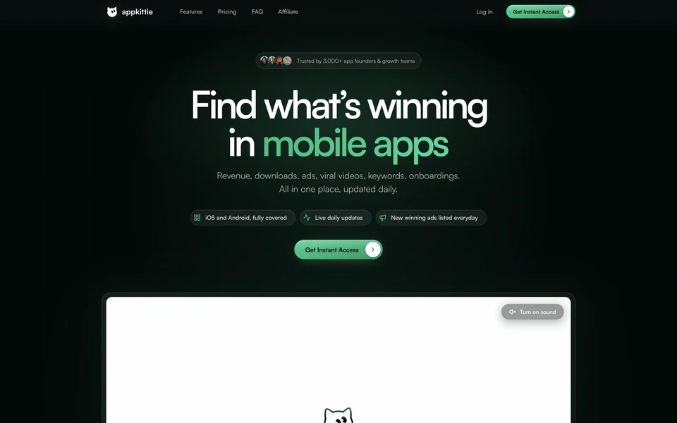 Screenshot of AppKittie.com