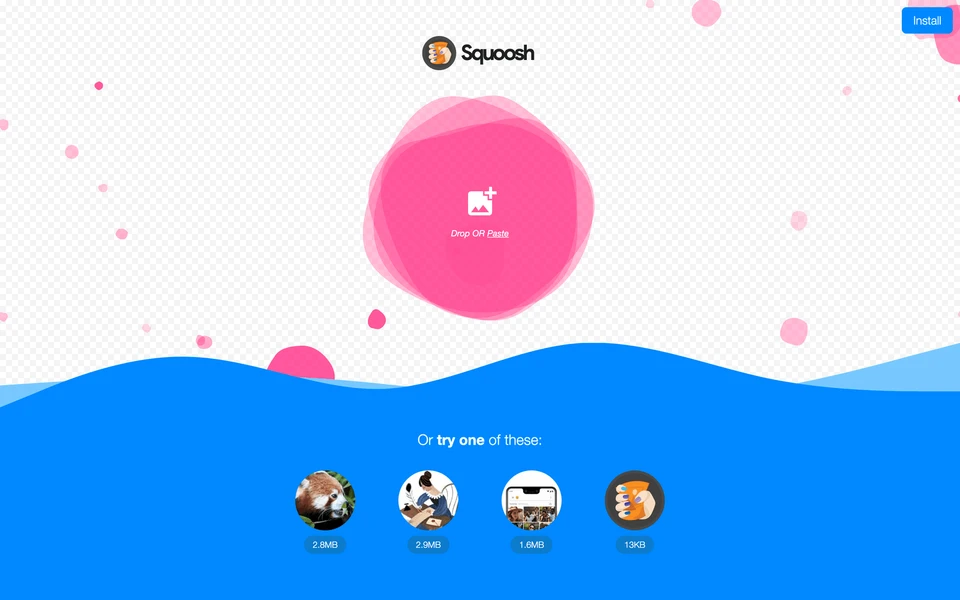 Screenshot of Squoosh.app