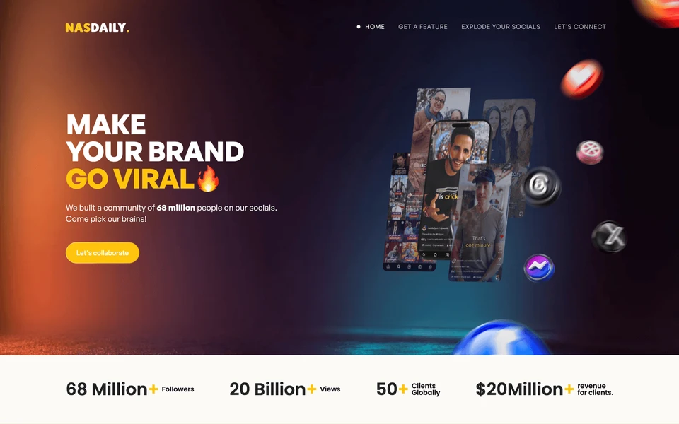 Screenshot of NasDaily.com