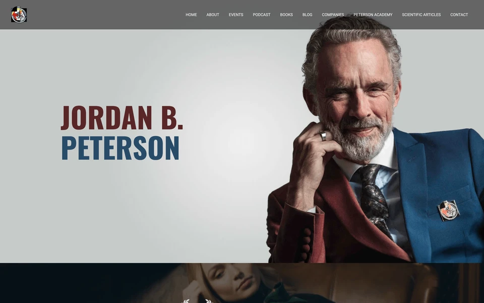 Screenshot of JordanBPeterson.com