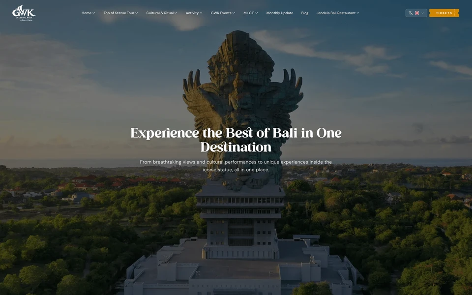 Screenshot of GWKBali.com