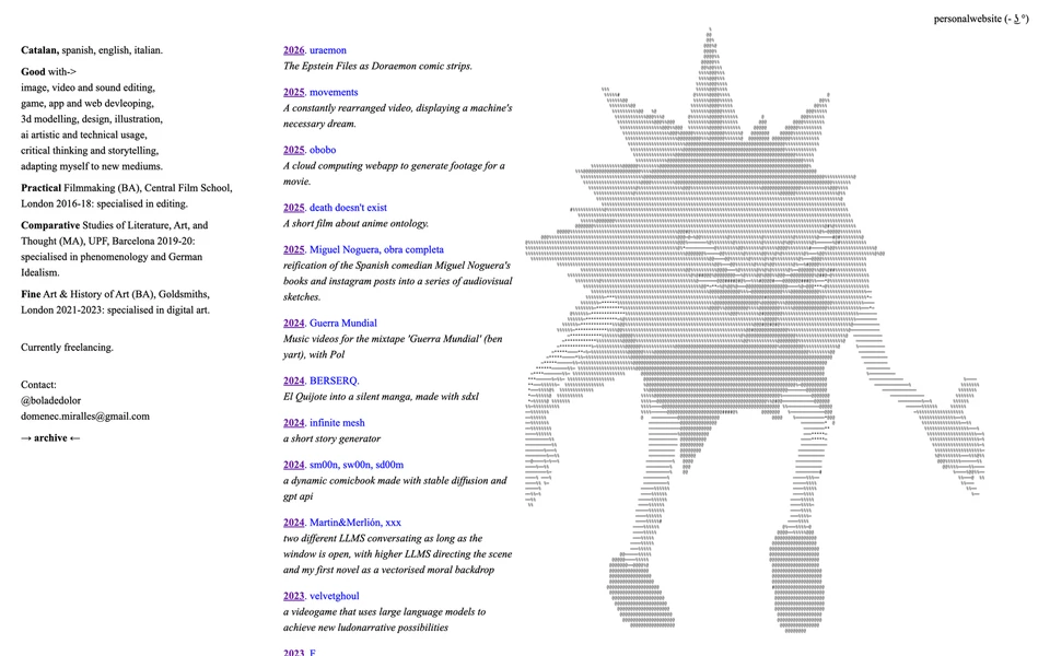 Screenshot of DomenecMirallesTagliabue.com