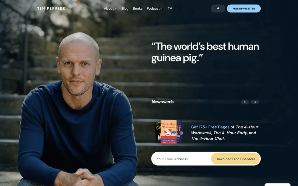 Screenshot of Tim.blog