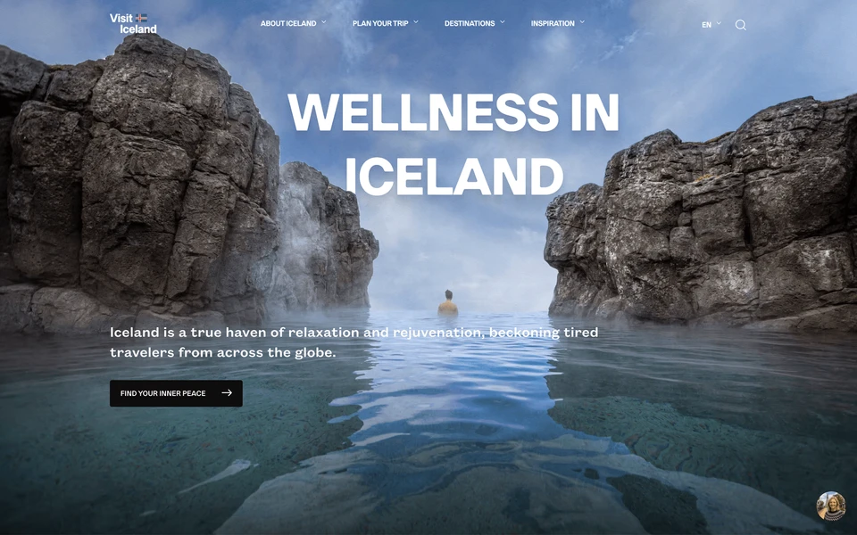 Screenshot of VisitIceland.com