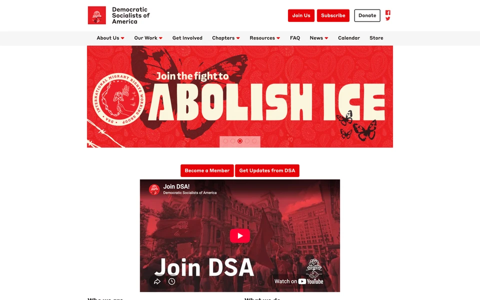 Screenshot of DSAUSA.org