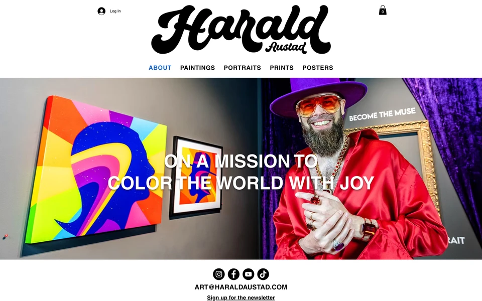 Screenshot of HaraldAustad.com