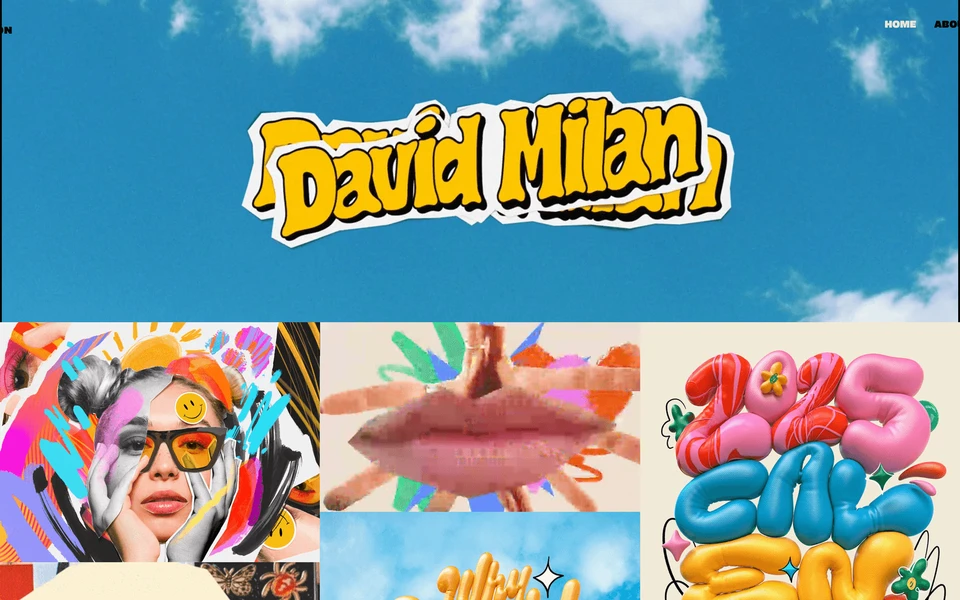 Screenshot of DavidMilan.com