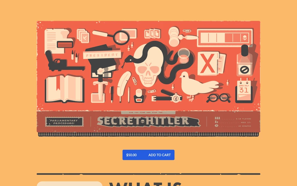 Screenshot of SecretHitler.com