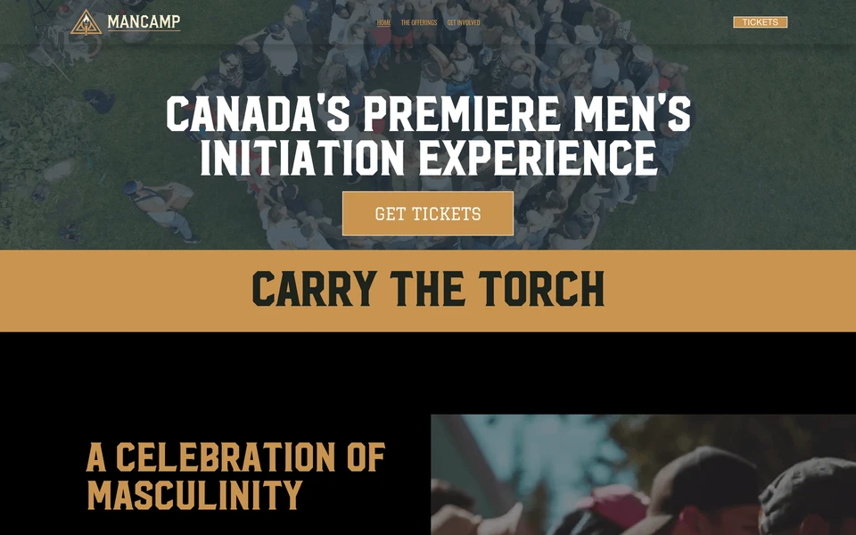 Screenshot of ManCamp.ca
