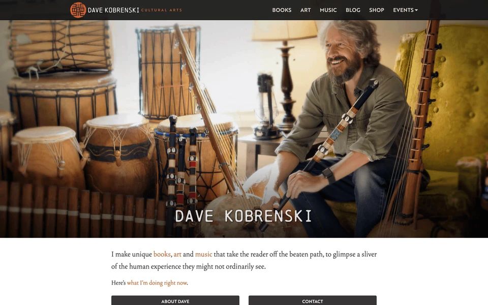 Screenshot of DaveKobrenski.com