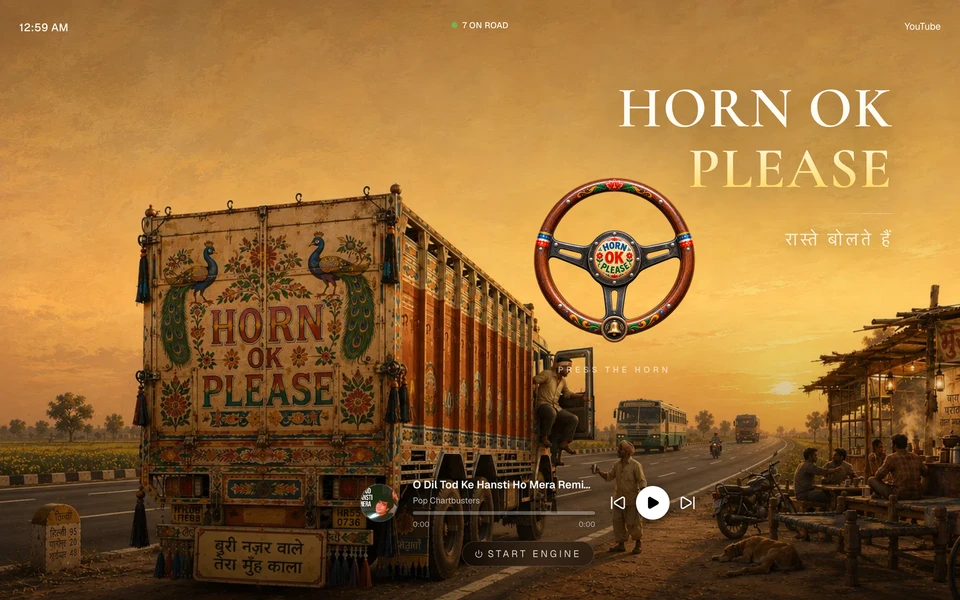 Screenshot of HornOKPlease.wtf