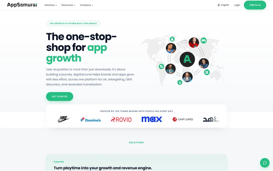Screenshot of AppSamurai.com