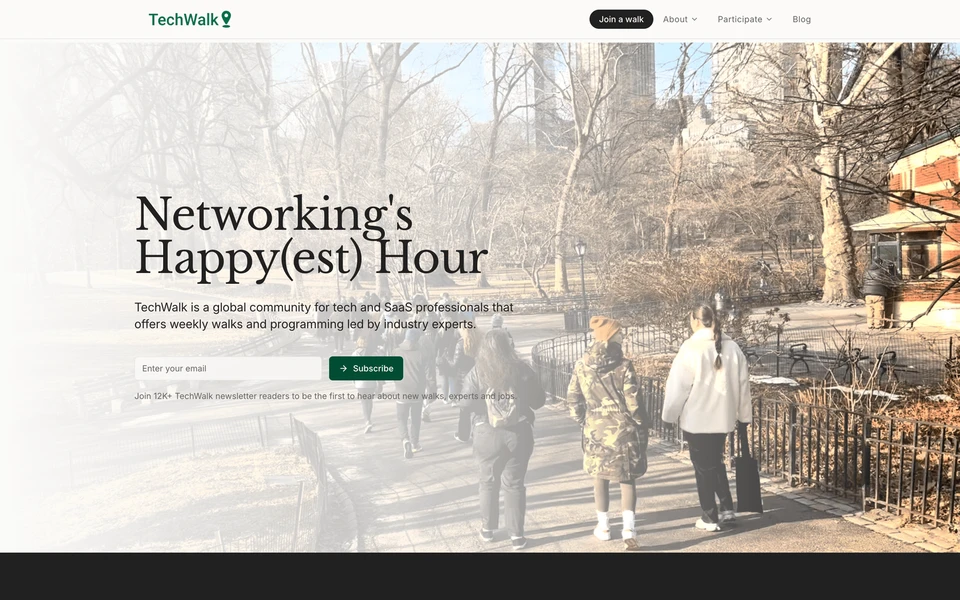 Screenshot of TechWalk.co