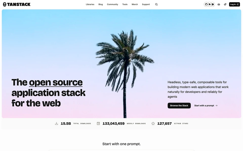 Screenshot of TanStack.com