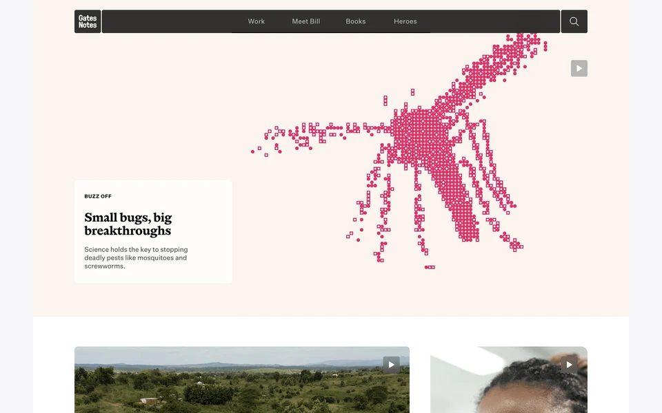 Screenshot of GatesNotes.com
