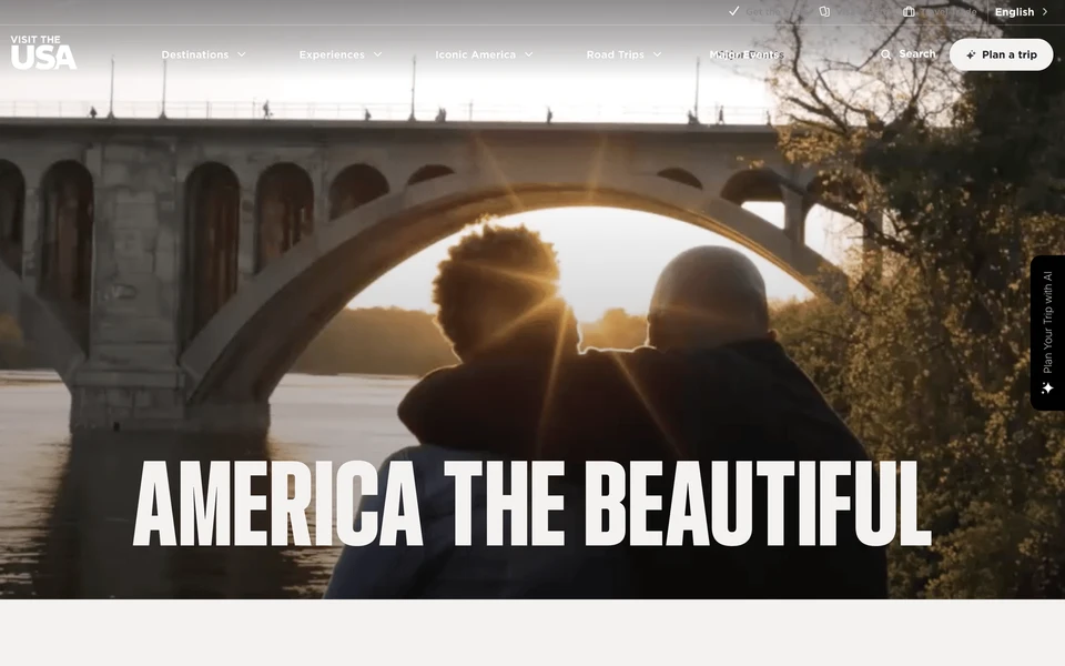 Screenshot of VisitTheUSA.com