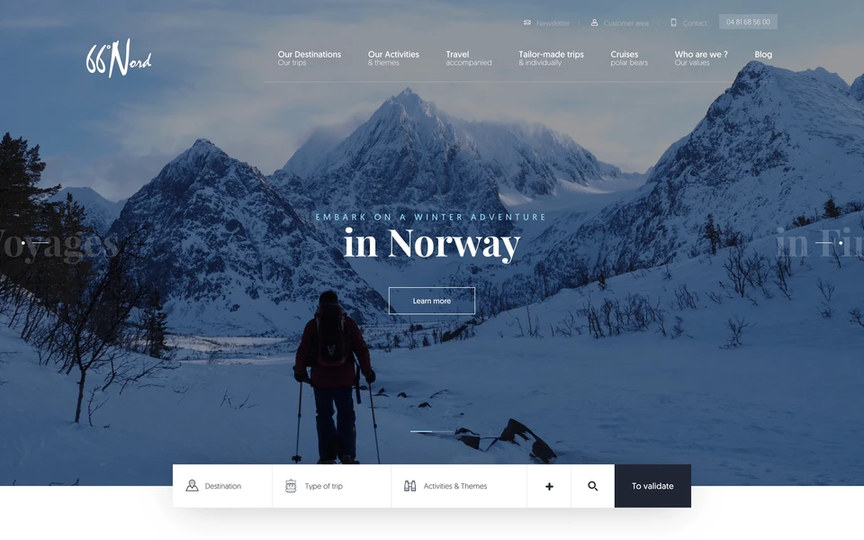 Screenshot of 66Nord.com