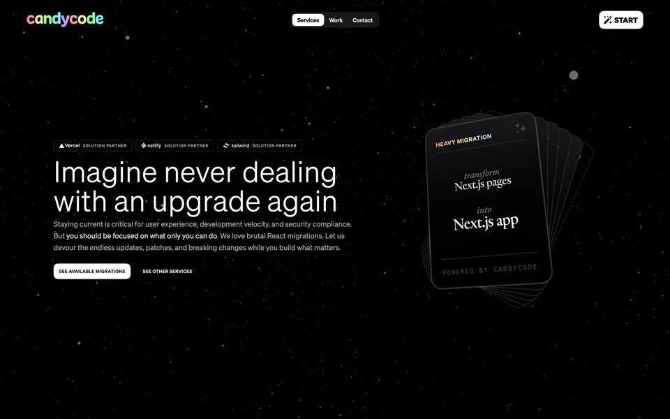 Screenshot of CandyCode.com