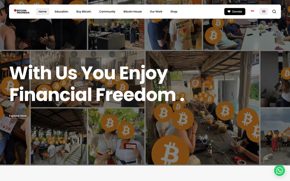 Screenshot of BitcoinIndonesia.xyz