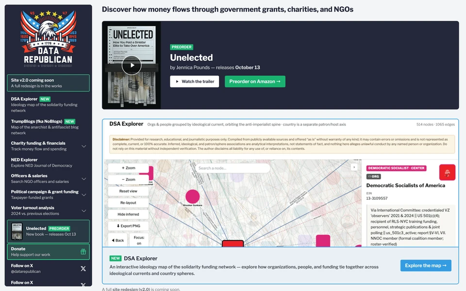 Screenshot of DataRepublican.com