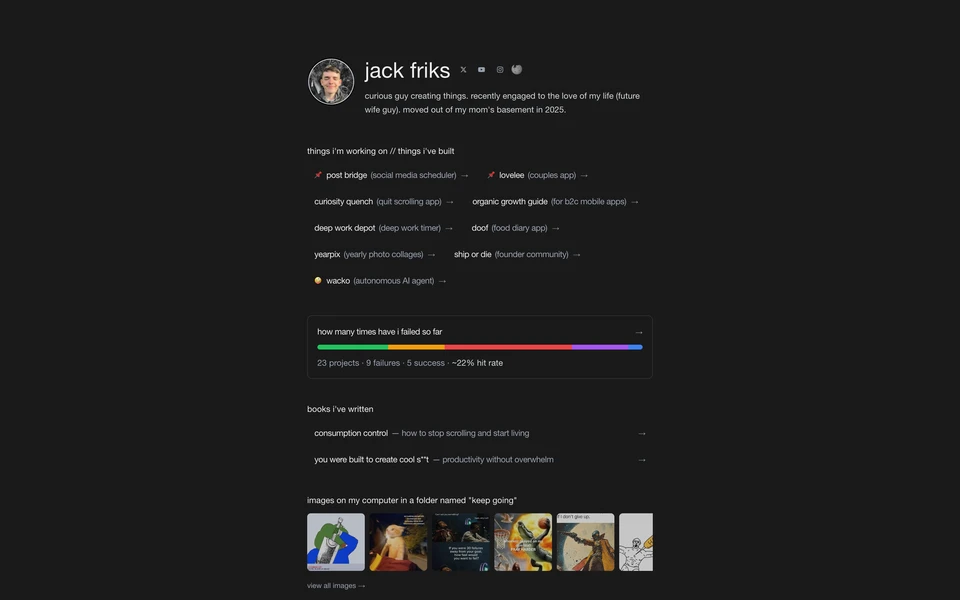 Screenshot of JackFriks.com