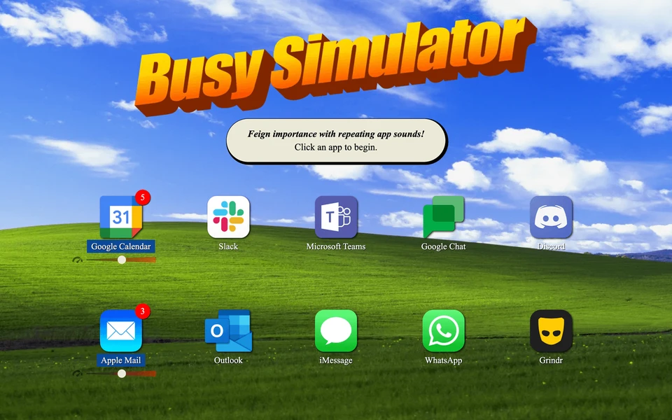 Screenshot of BusySimulator.com