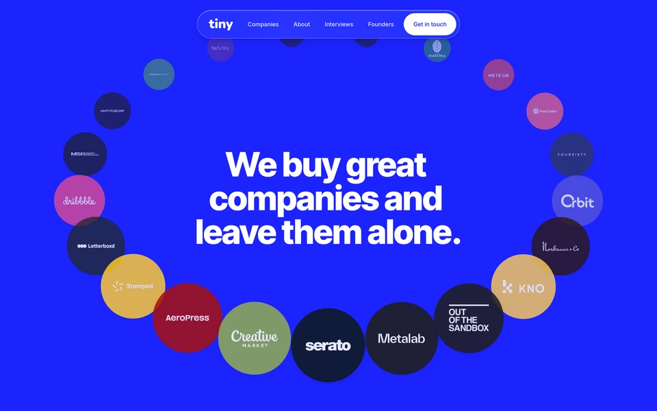 Screenshot of Tiny.com