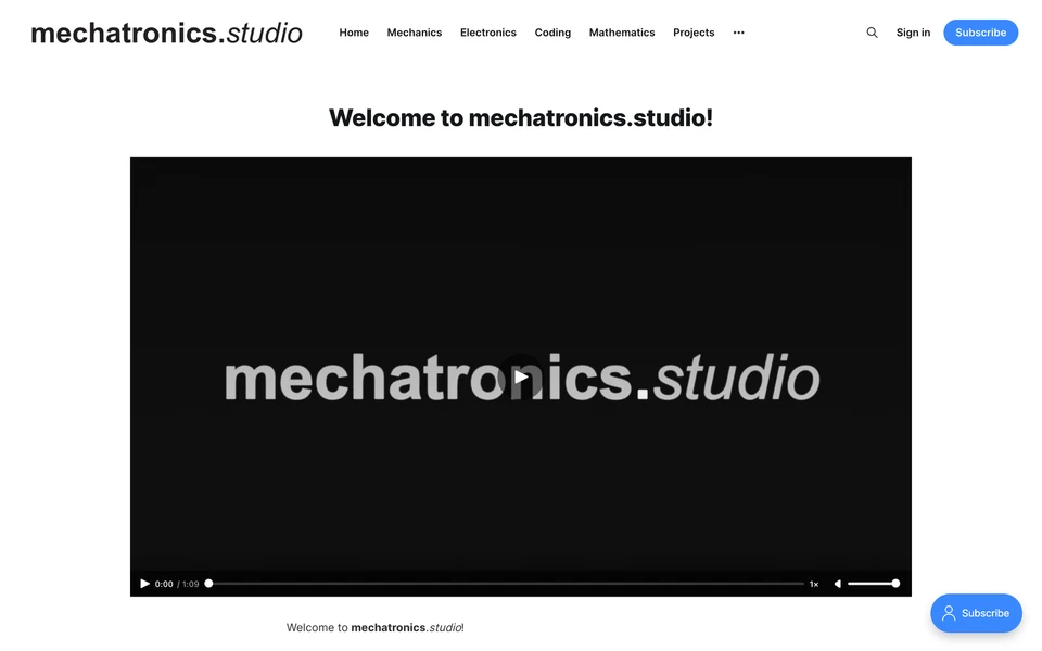 Screenshot of Mechatronics.Studio