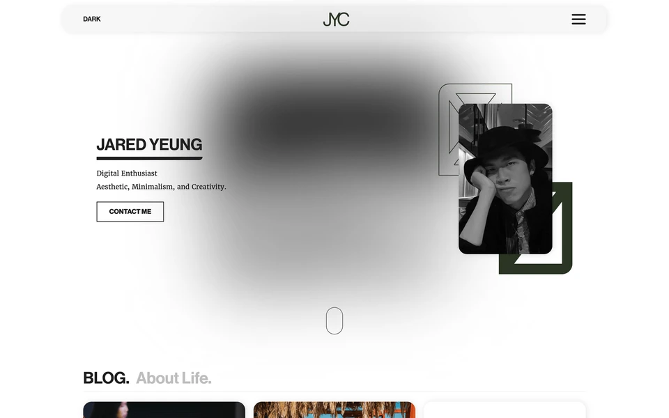 Screenshot of JaredYeung.com