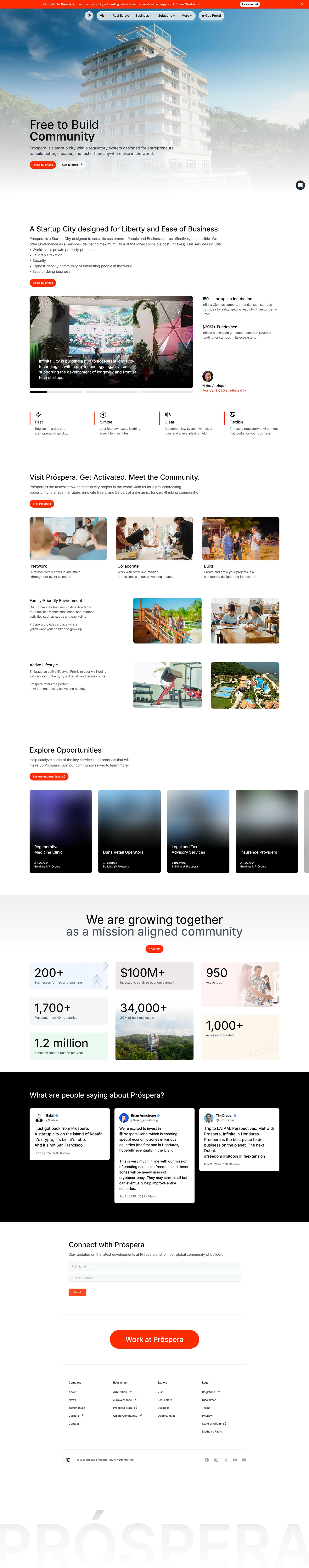Screenshot of Prospera.co