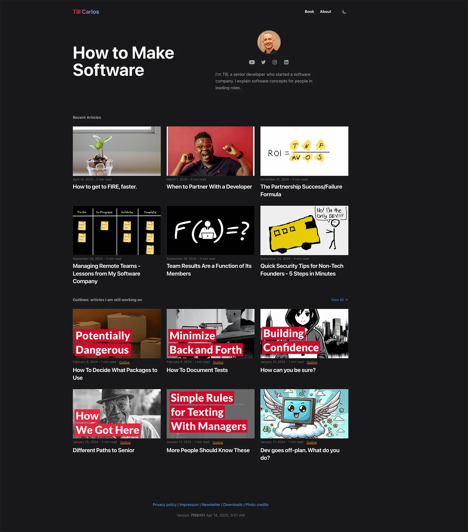 Screenshot of TillCarlos.com